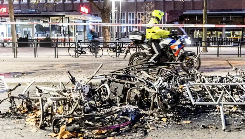 manifestazioni no vax rotterdam 2