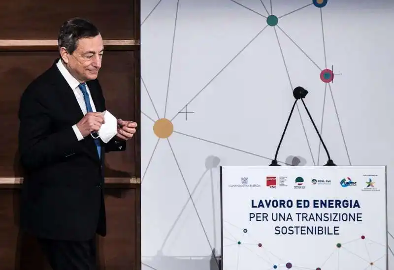 mario draghi all'evento lavoro ed energia per una transizione sostenibile   2