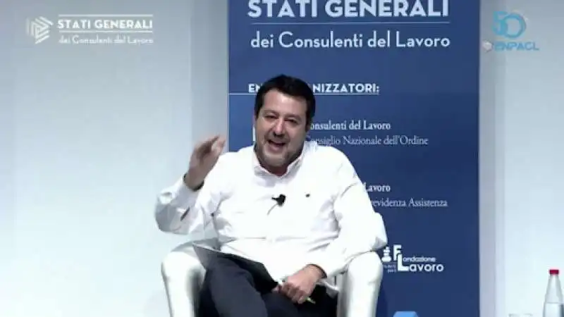 MATTEO SALVINI - STATI GENERALI DEI CONSULENTI DEL LAVORO