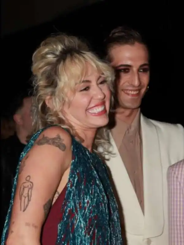 miley cyrus e damiano dei maneskin