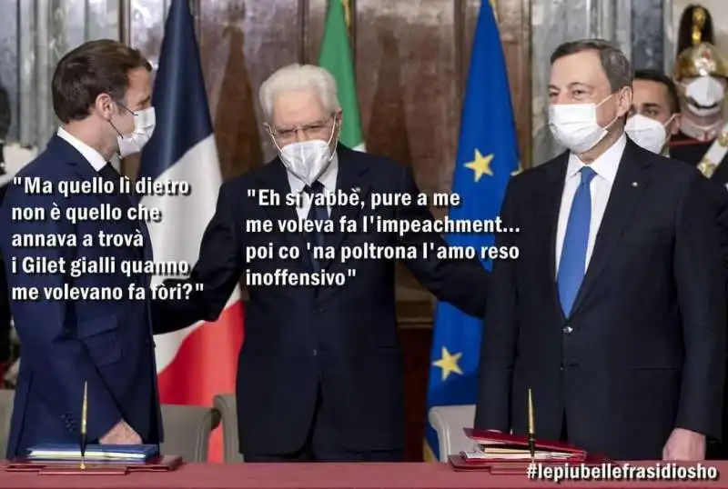 LUIGI DI MAIO ALLA FIRMA DEL TRATTATO DEL QUIRINALE - MEME BY OSHO