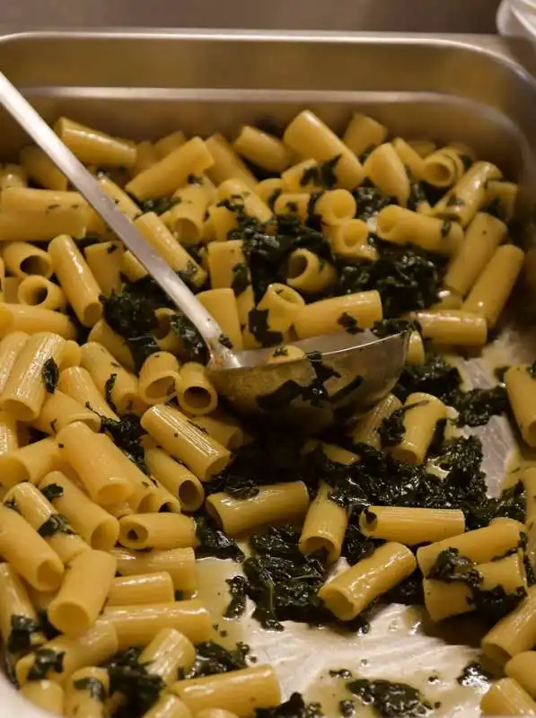 pasta con le verdure per gli invitati