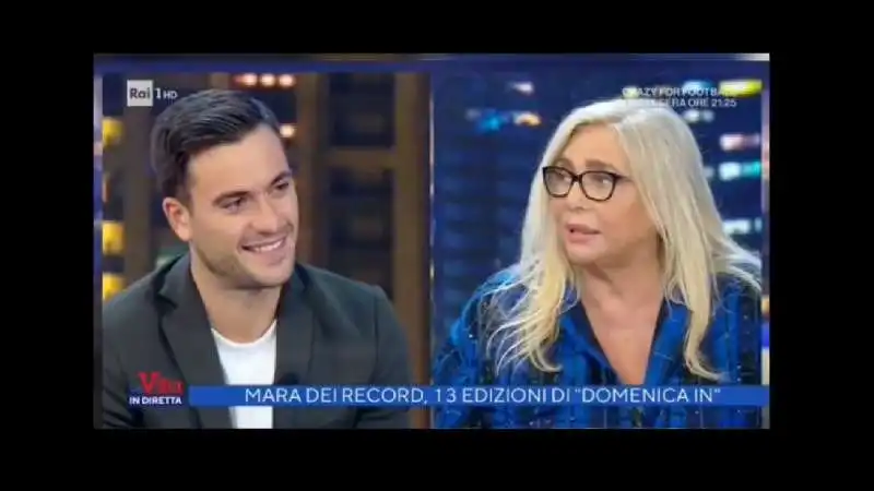 pierpaolo pretelli e mara venier a la vita in diretta