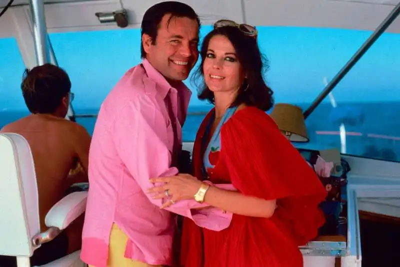 Robert Wagner e Natalie Wood sullo yatch