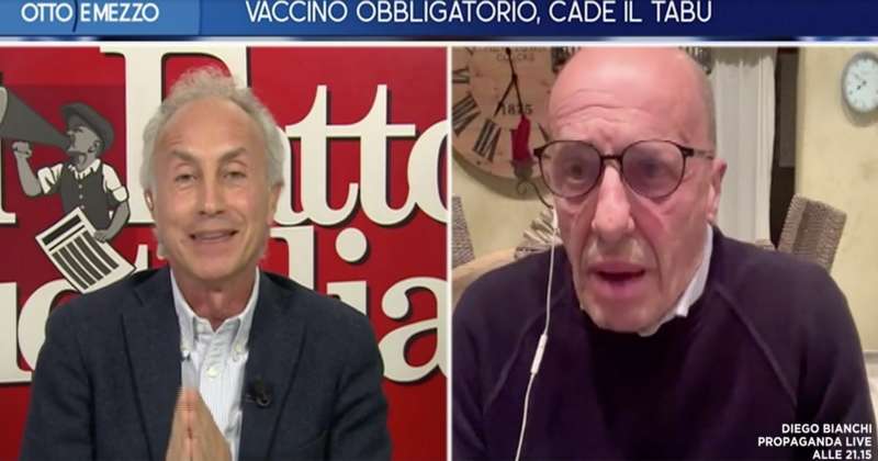 scazzo tra marco travaglio e alessandro sallusti 1