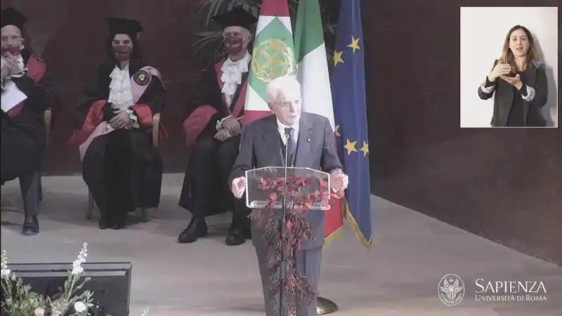 SERGIO MATTARELLA - INAUGURAZIONE ANNO ACCADEMICO 2021-2022 SAPIENZA 