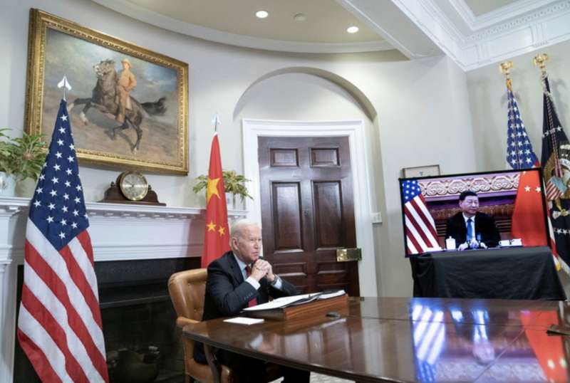 videoconferenza joe biden xi jinping