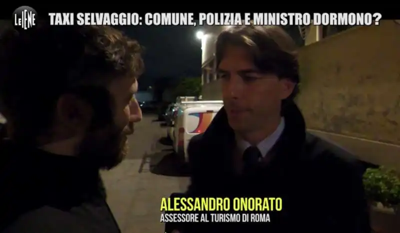 alessandro onorato servizio iene sui tassisti a roma 