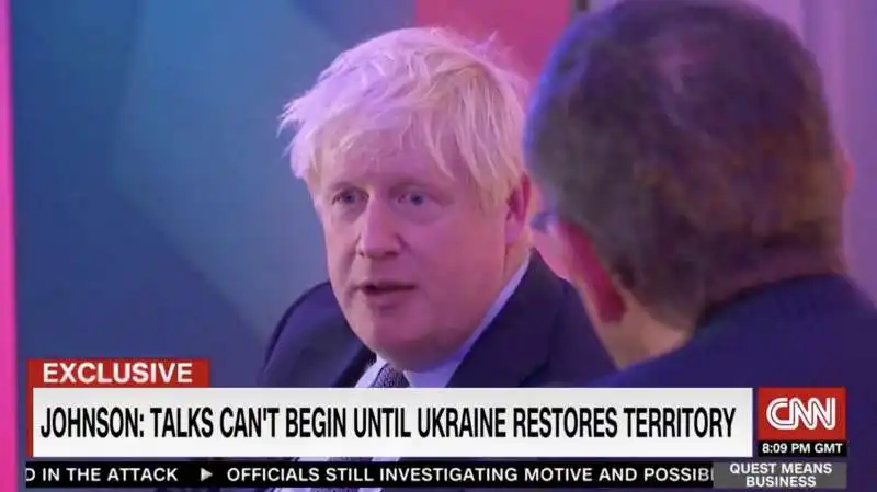 boris johnson intervistato da cnn portogallo   