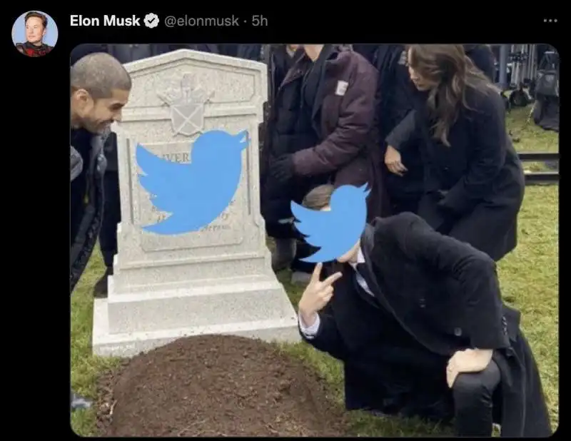 ELON MUSK TWEET SULLA MORTE DI TWITTER