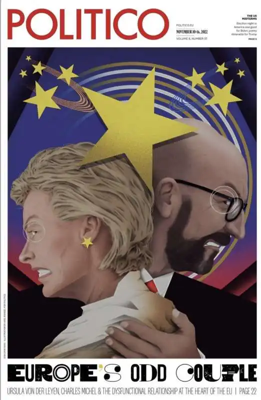 EUROPE'S ODD COUPLE - COPERTINA DI POLITICO SULLA RIVALITA' TRA URSULA VON DER LEYEN E CHARLES MICHEL