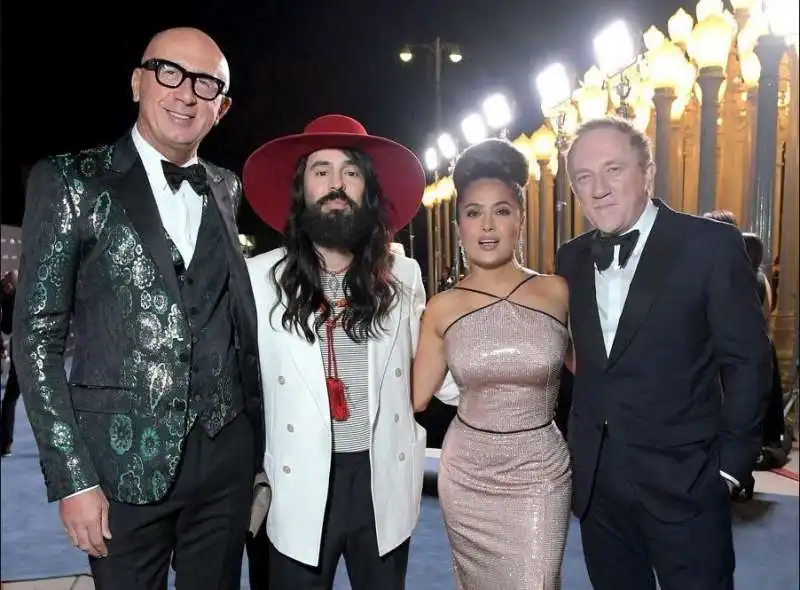 francois henri pinault marco bizzarri alessandro michele salma hayek