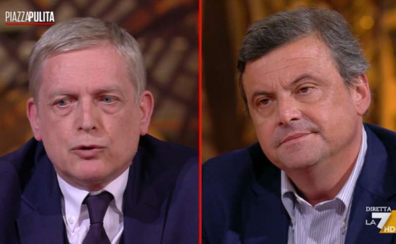 gianni cuperlo e carlo calenda a piazzapulita 2