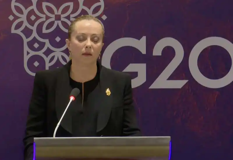 giorgia meloni   conferenza stampa g20 di bali