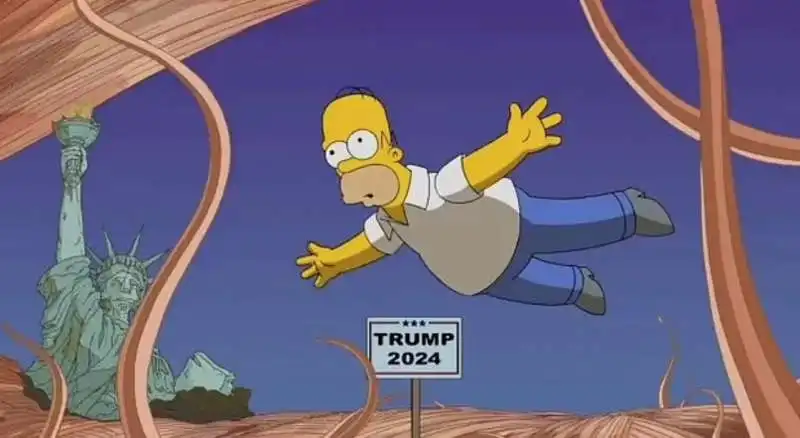 i simpson prevedono la ricandidatura di trump nel 2024  1