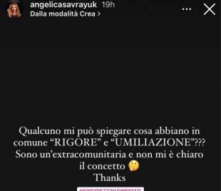 il post di angelica savrayuk