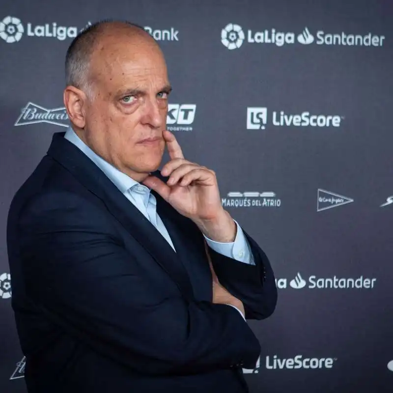 il presidente della liga javier tebas