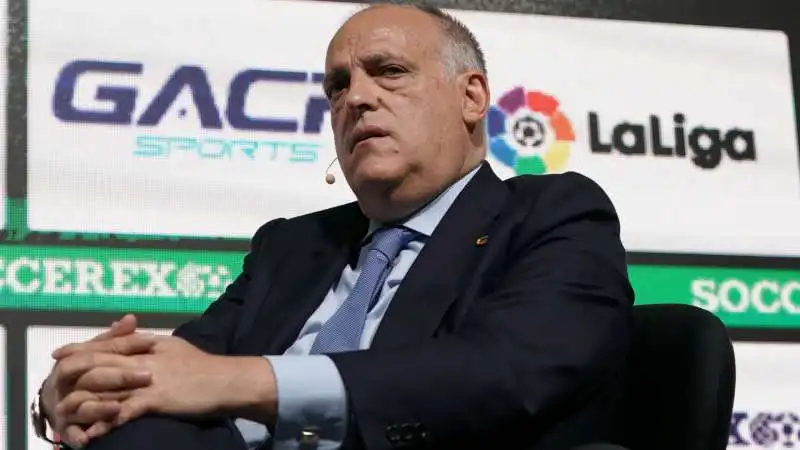 il presidente della liga javier tebas