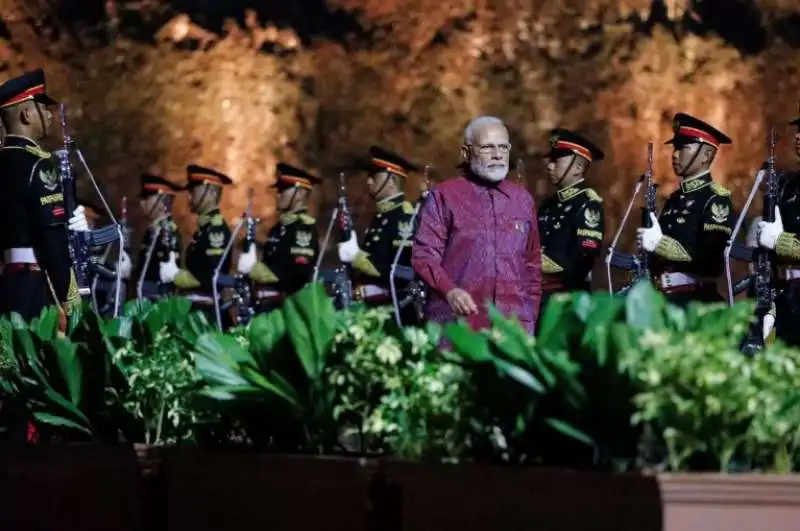 il primo ministro indiano narendra modi