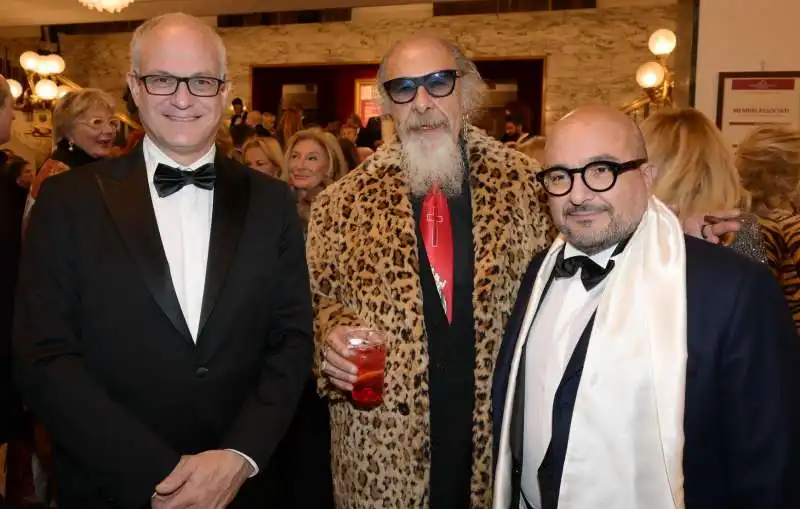 il sindaco roberto gualtieri  roberto d agostino e il ministro gennaro sangiuliano  foto di bacco