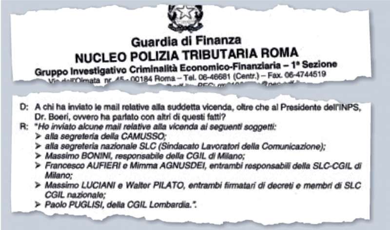 IL VERBALE CON LE DICHIARAZIONI DI GIOVANNI DELL'ACQUA