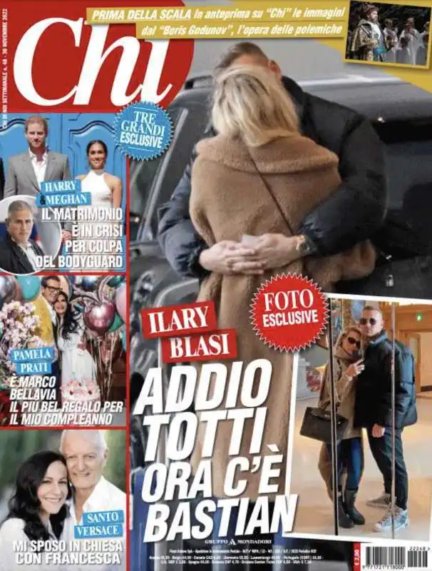 ilary blasi con bastian foto chi cover