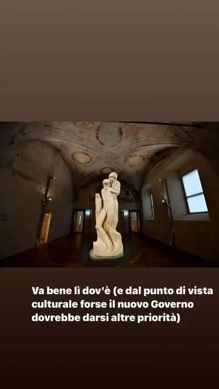 LA STORIA INSTAGRAM DI BEPPE SALA SULLA PIETA RONDANINI 