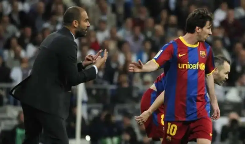 lionel messi pep guardiola 