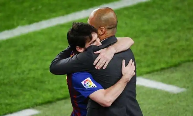 lionel messi pep guardiola 