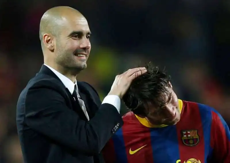 lionel messi pep guardiola 