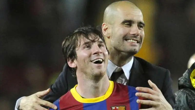 lionel messi pep guardiola 