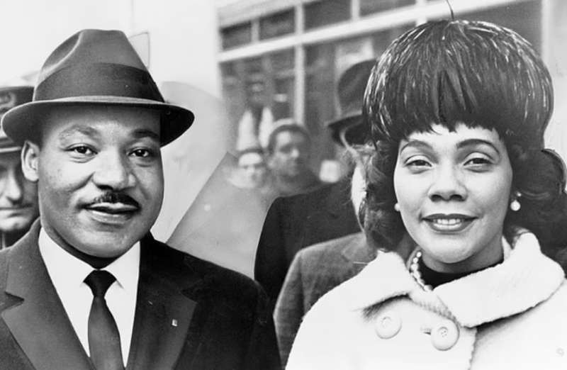 martin luther king e la moglie coretta