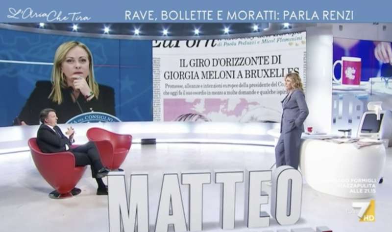 matteo renzi a laria che tira 3