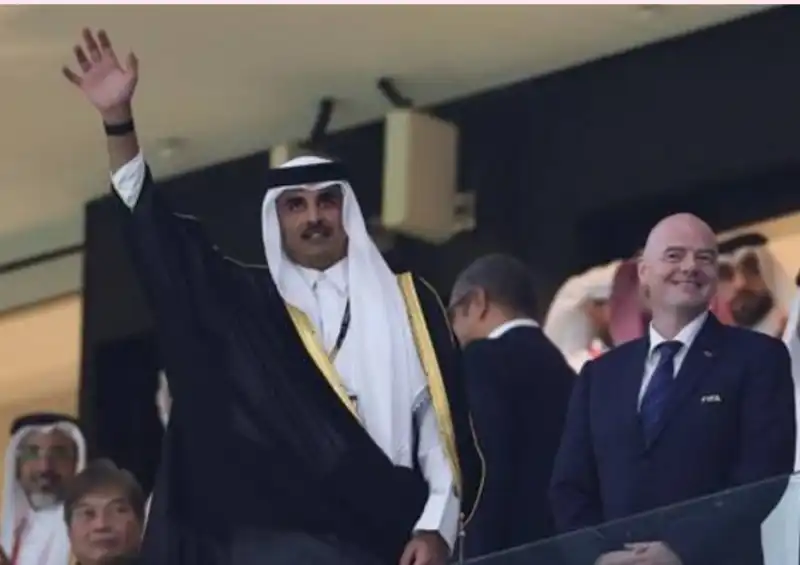 MONDIALI QATAR CERIMONIA INAUGURAZIONE AL THANI INFANTINO