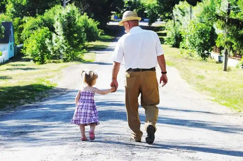 nonno con nipote 