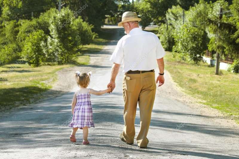 nonno con nipote