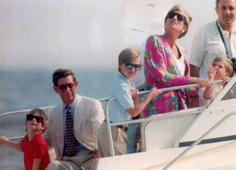 principe carlo, diana e i figli