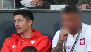 robert lewandowski e il bodyguard grucha