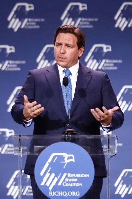 ron desantis alla jewish coalition annual leadership meeting di las vegas   10