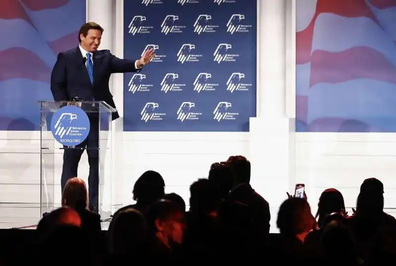 ron desantis alla jewish coalition annual leadership meeting di las vegas   3