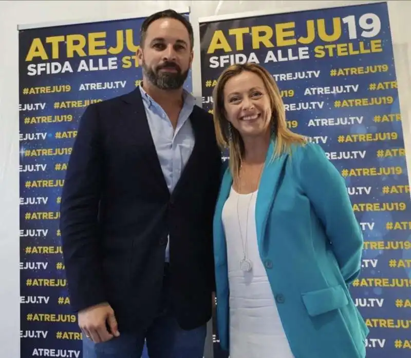 SANTIAGO ABASCAL GIORGIA MELONI 