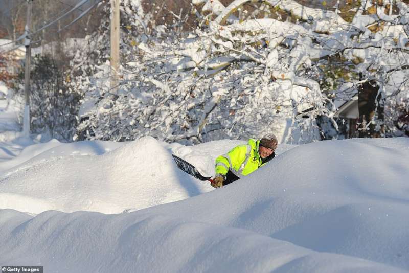 tempesta di neve stato di new york 1