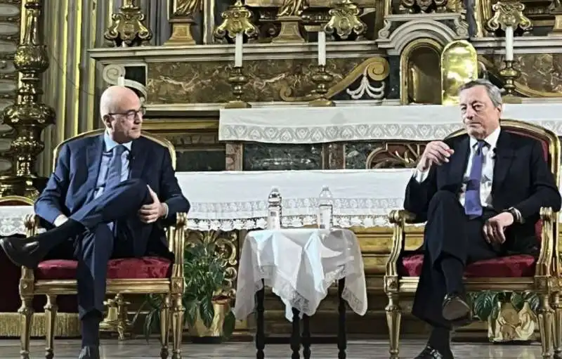 ALDO CAZZULLO MARIO DRAGHI ALLA PRESENTAZIONE DEL LIBRO QUANDO ERAVAMO PADRONI DEL MONDO