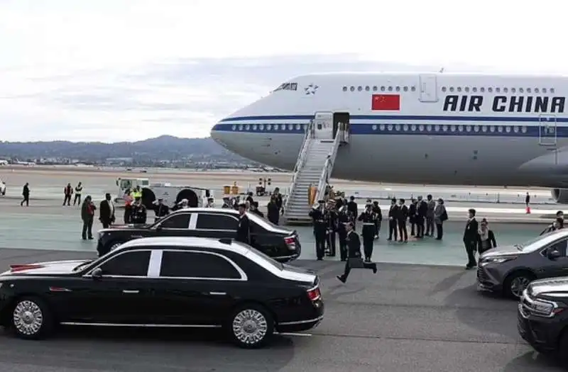 arrivo di xi jinping a san francisco 