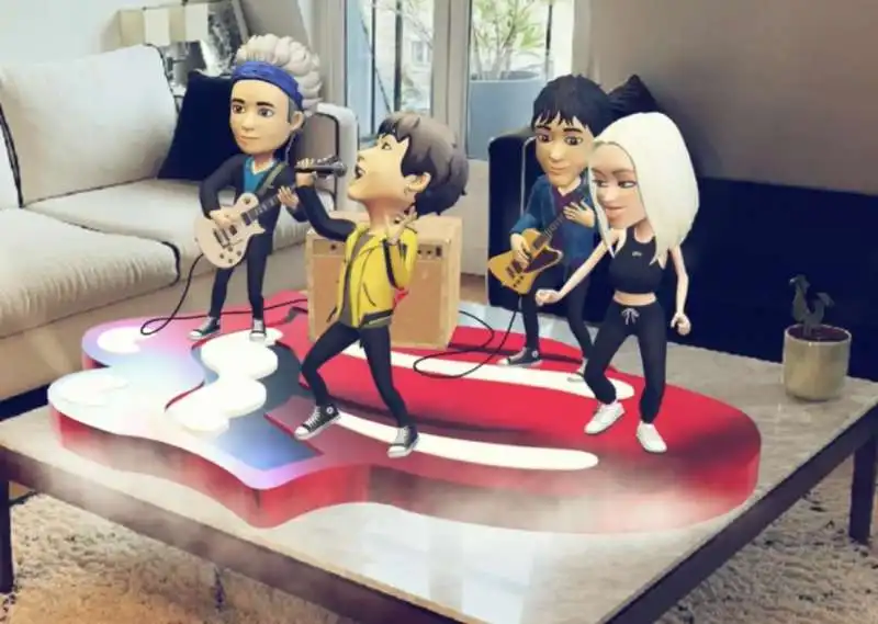 avatar dei rolling stones su snapchat 3