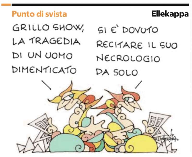 BEPPE GRILLO A CHE TEMPO CHE FA - VIGNETTA BY ELLEKAPPA