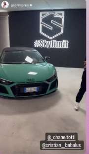 CHANEL TOTTI E CRISTIAN BABALUS AFFITTANO UN AUDI R8 GT