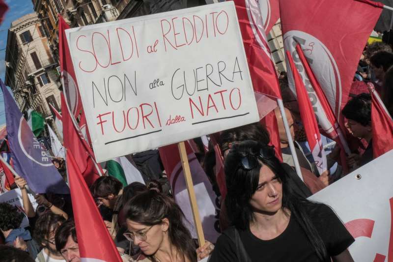 corteo pro palestina a roma 14