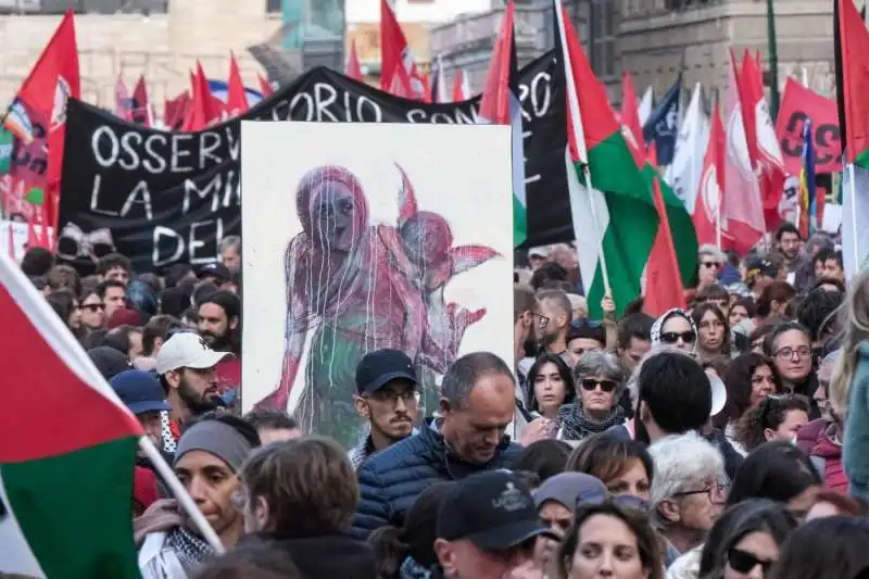 corteo pro palestina a roma   16