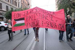 corteo pro palestina a roma 18